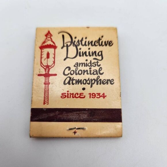 Vintage Matchbook The Hillside Restaurant Plymouth Michigan Memorabilia - Picture 2 of 3